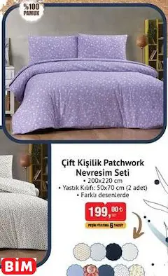 ÇİFT KİŞİLİK PATCHWORK NEVRESİM SETİ